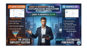 Carrot vs WordPress for Real Estate Wholesaling