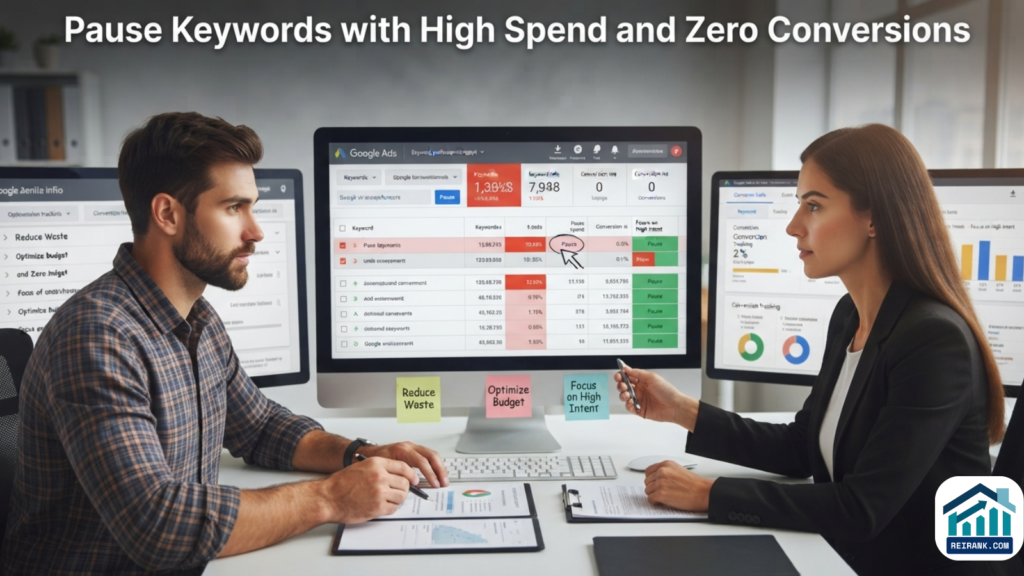 Cut Your Cost-Per-Lead in Half — 8 Google Ads Fixes for Wholesalers 1 Pause keywords with high spend and zero conversions