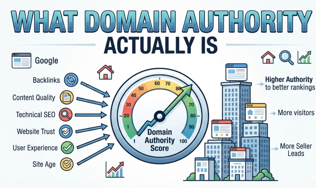 Why Domain Authority Matters for Real Estate Investors in 2026 1 What is Domain Authority