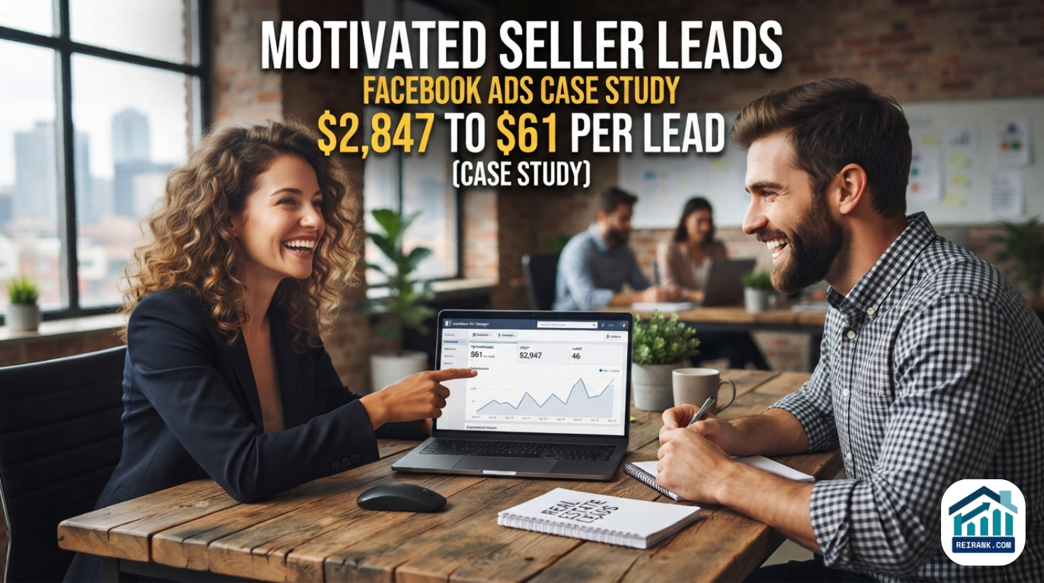 Case Studies 1 Motivated Seller Leads facebook ads case study $2,847 to $61 Per Lead Case Study