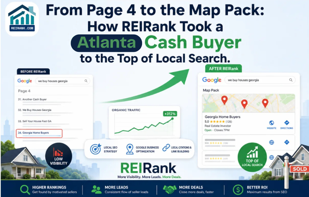 Case Studies 2 Multi-City Local SEO Case Study: Atlanta Real Estate Investor