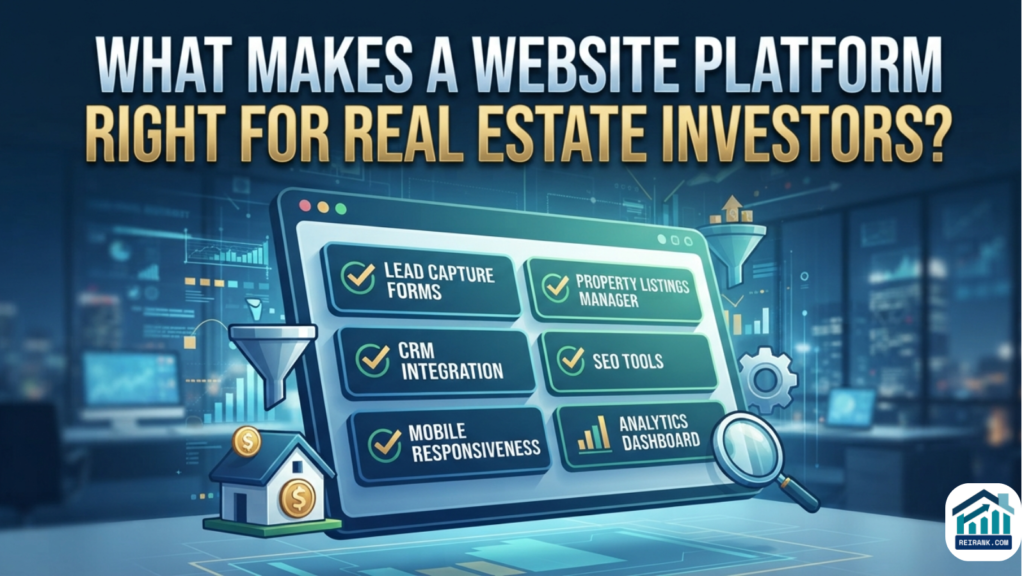What Makes a Website Platform Right for Real Estate Investors